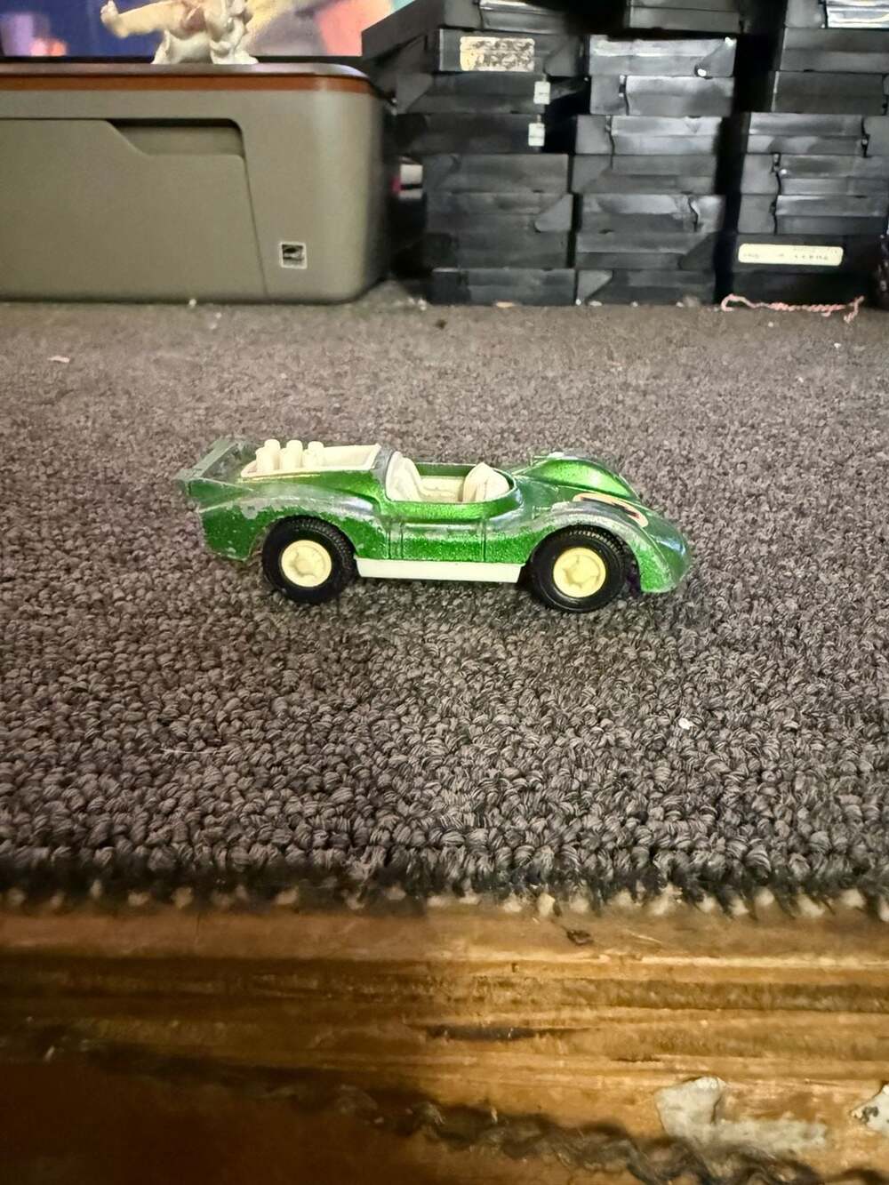 Tootsietoy Porsche green #8 Made In USA 1970s Grand Prix Toy